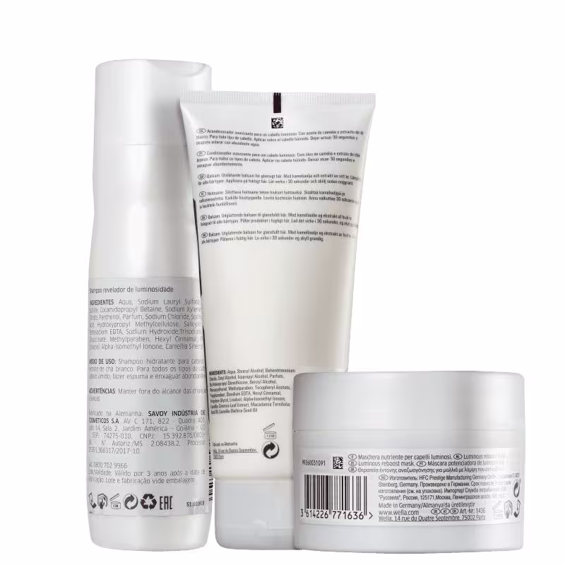 Kit Wella Professionals Oil Reflections Tratamento (Shampoo 250ml + Condicionador 200ml + Máscara 150ml)