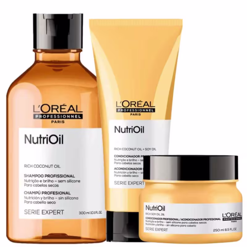Kit L'Oréal Professionnel Serie Expert NutriOil UltraTrio (3 Produtos)