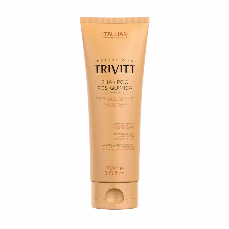 Kit 2 unidades de Shampoo Pós-química Trivitt 250ml para uso frequente
