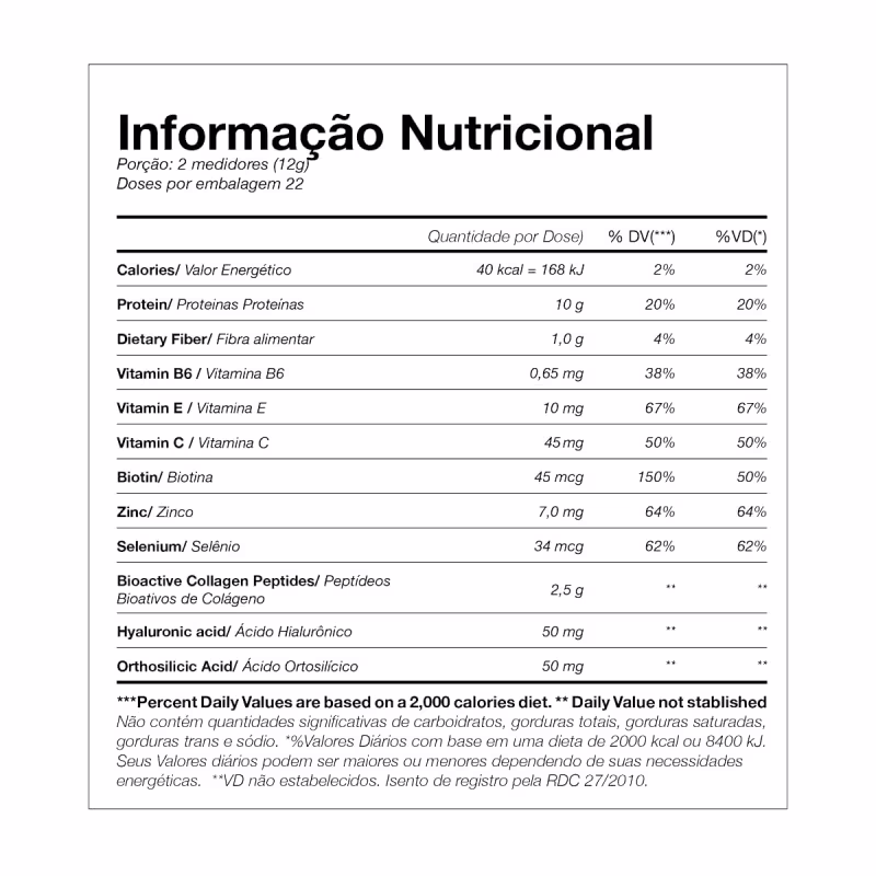 KIT MEGA HAIR + COLLAGEN PLUS EM PÓ 264G - BELÍSSIMA