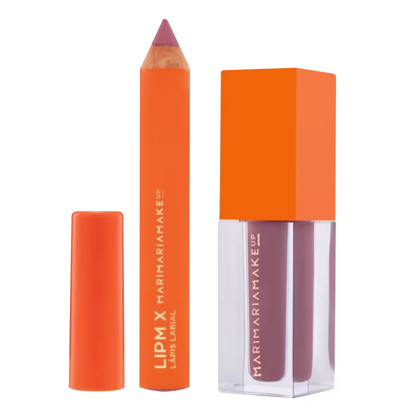 Kit Mari Maria Makeup Lipmix Duo Rose Nude (2 Produtos)