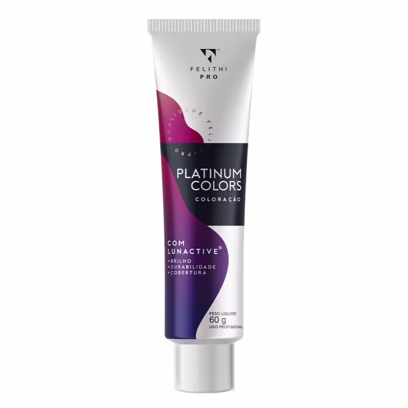 Felithi PRO Platinum Colors 7.664 Louro Médio Vermelho Fogo - Coloração 60g