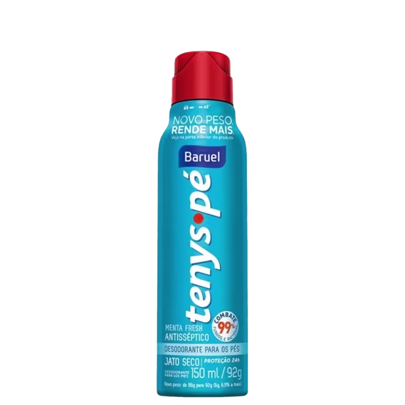 Tenys Pé Baruel Jato Seco Menta Fresh - Desodorante para os Pés 150ml