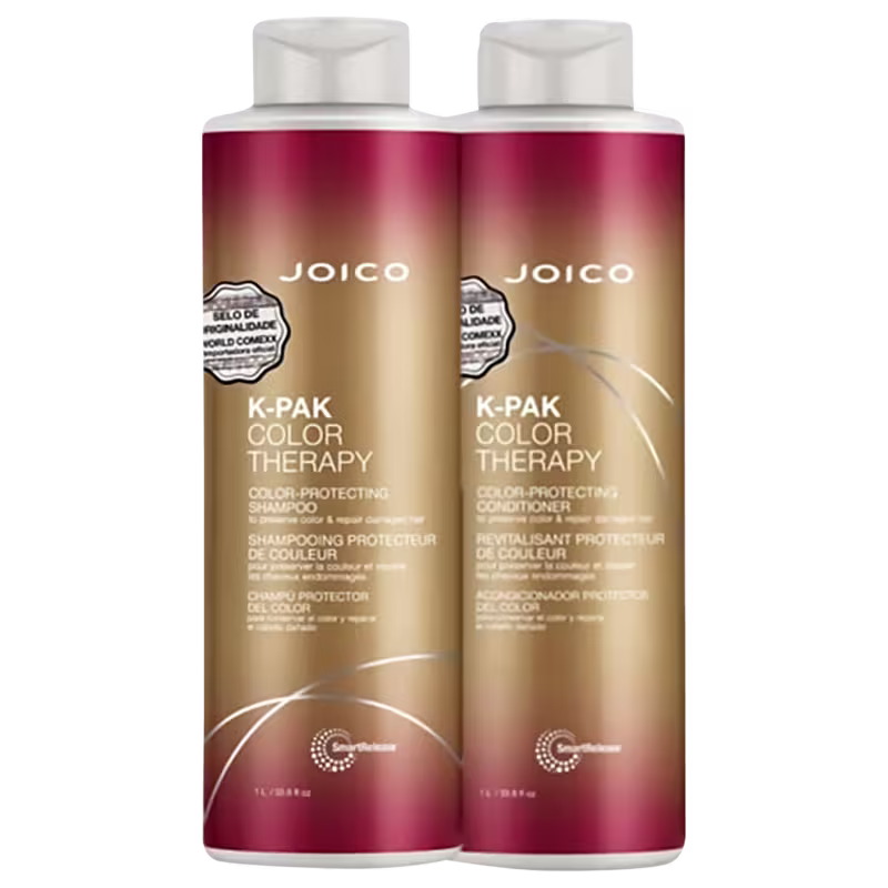Kit Joico K-PAK Color Therapy Duo ( Shampoo 1000ml + Condicionador 1000ml) - 2 Produtos