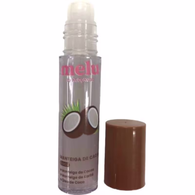 Protetor Labial Ruby Rose Melu Manteiga de Cacau Coco, 5,5ml.