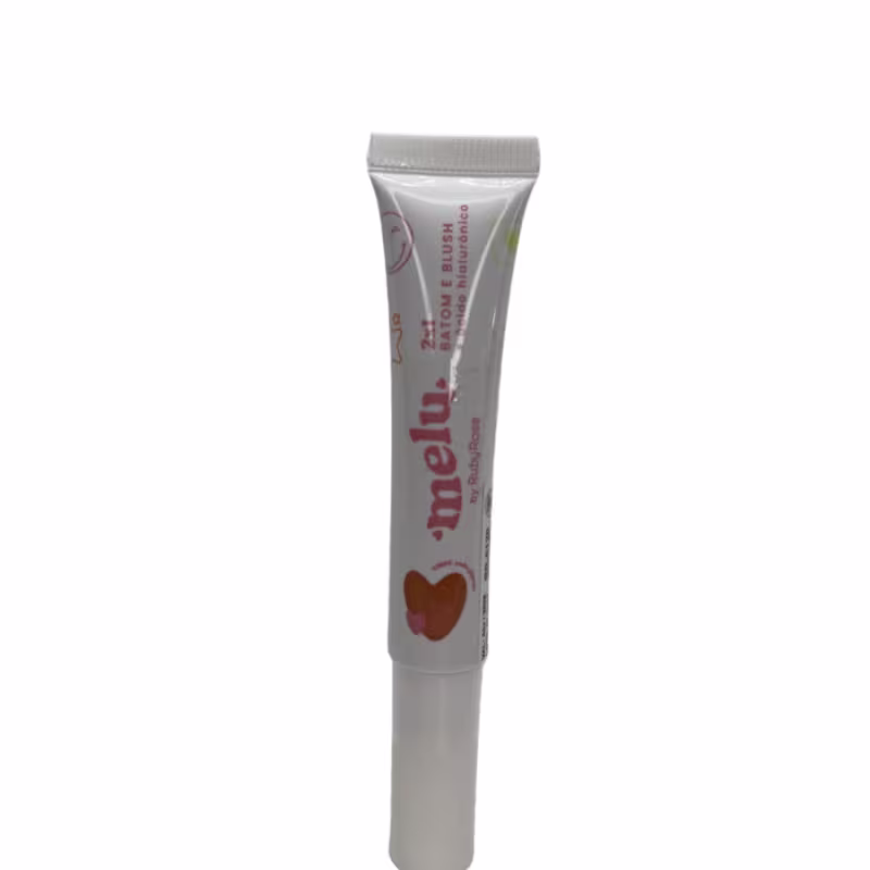 Batom e Blush Ruby Rose Melu 2x1 Roda Gigante, 9,5ml.