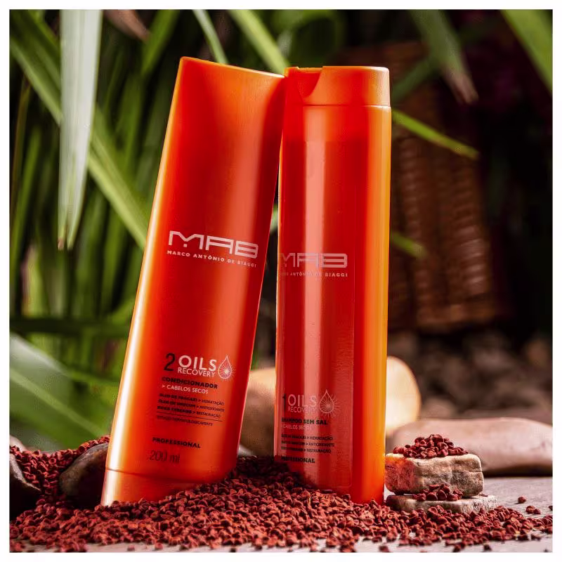 Kit MAB Marco Antônio de Biaggi Oils Recovery Duo  (Shampoo 300ml + Condicionador 200ml)