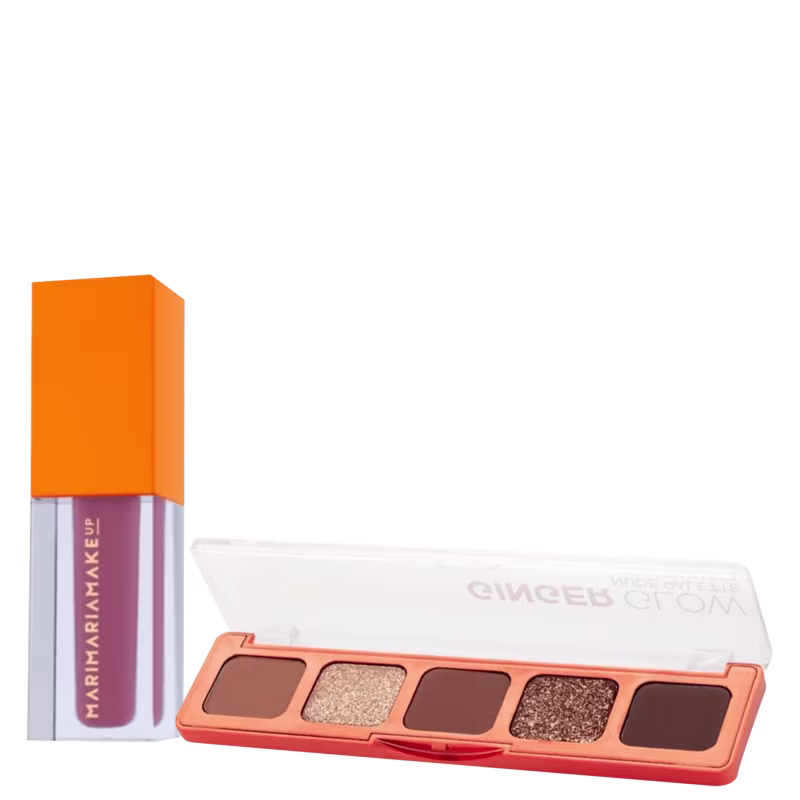Kit Mari Maria Makeup Ginger Glow Nude Palette Classic (2 produtos)