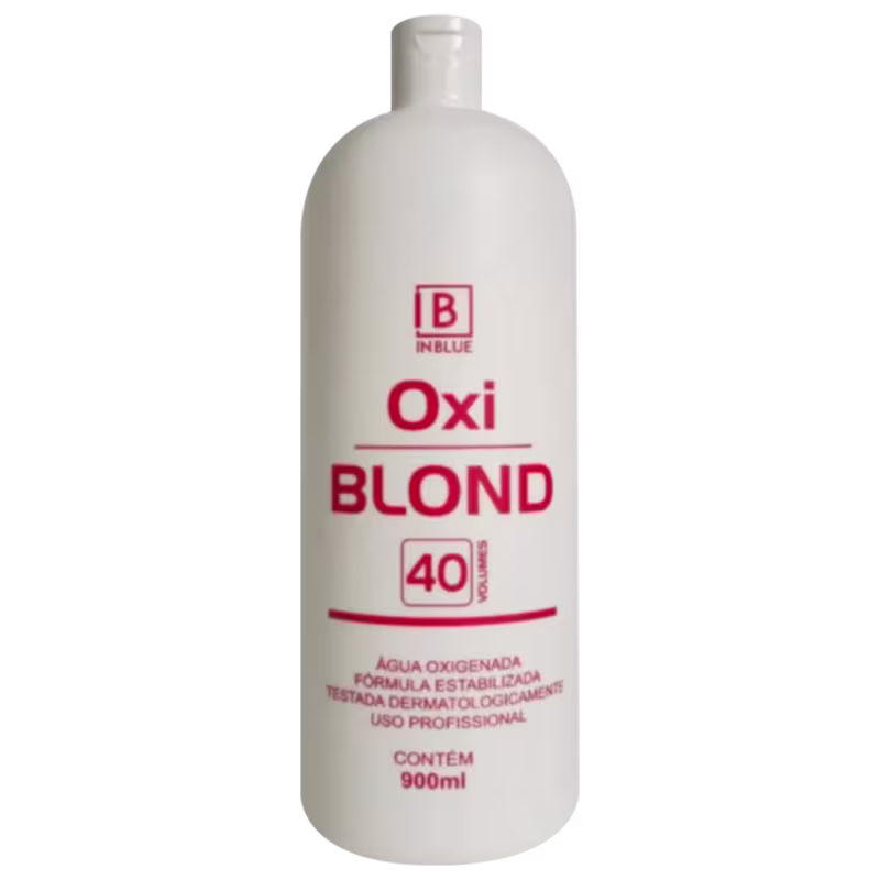 Kit Pó Descolorante Inblue Extreme Blond Blue + Ox 40 Volumes 900ml