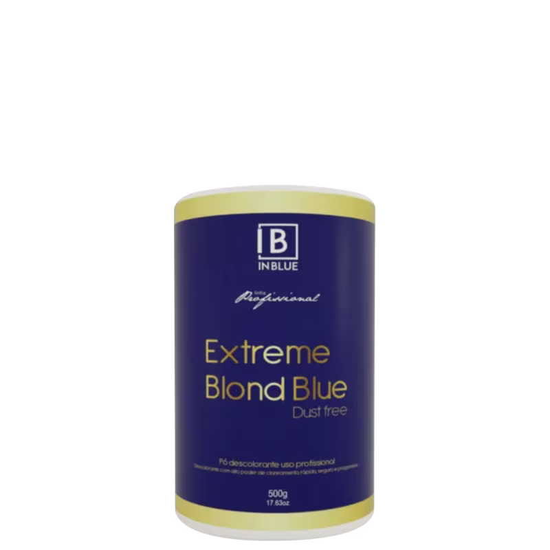 Kit Pó Descolorante Inblue Extreme Blond Blue + Ox 40 Volumes 900ml