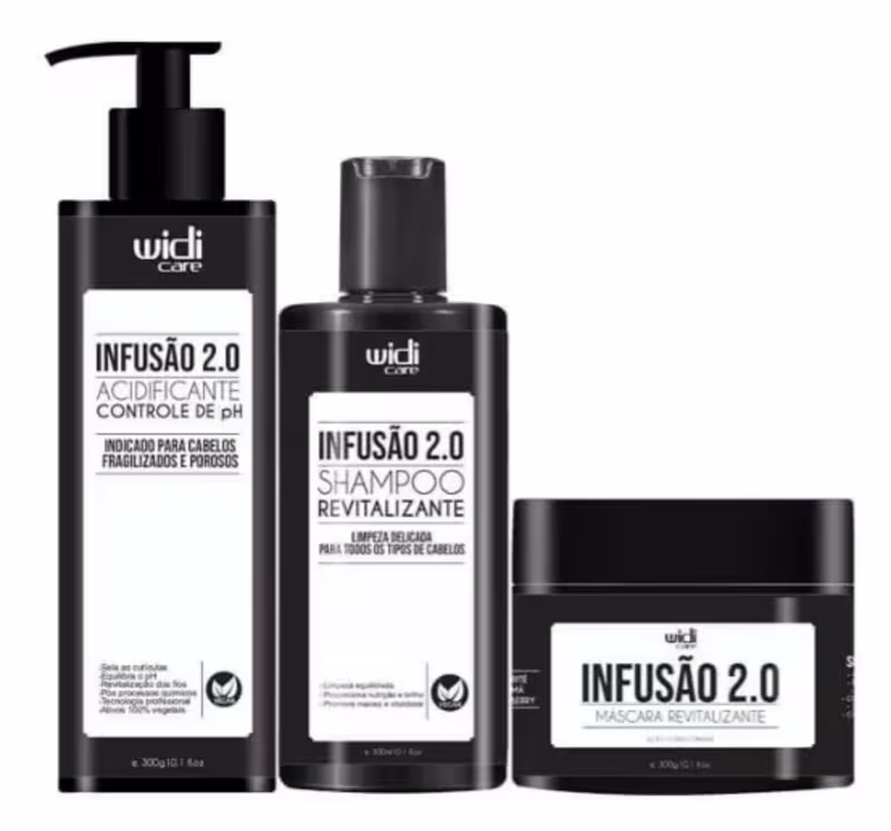 A imagem mostra 3 produtos em embalagem preta com rótulo branco.