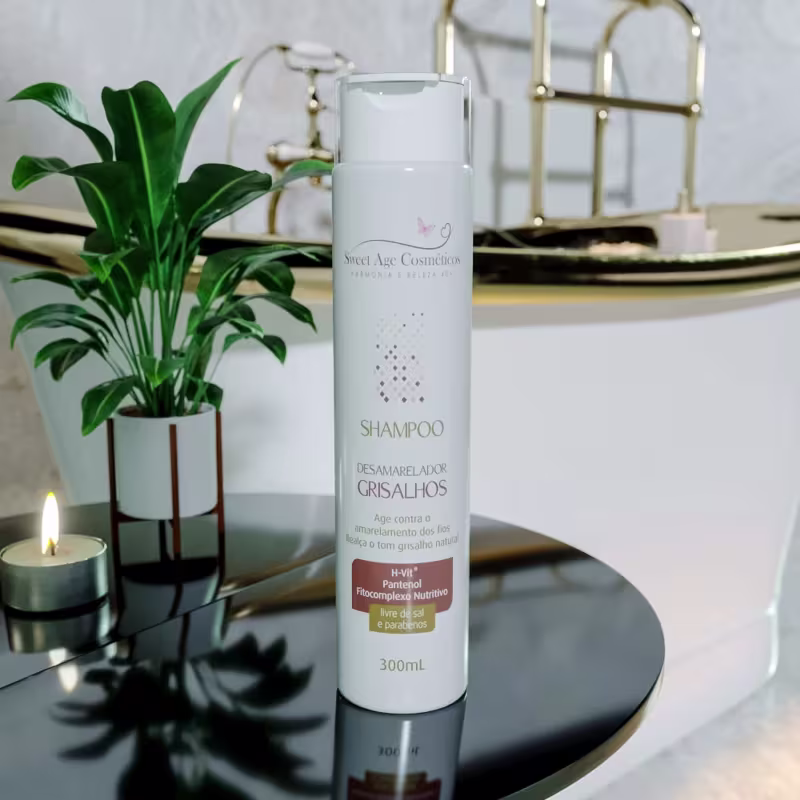 Kit Grisalhos Desamarelador Hidratante 02-Shampoos+01 Condicionador
