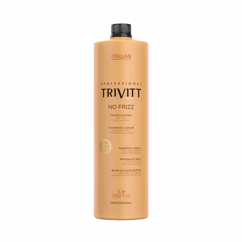 Kit Trivitt Pós-Química No Frizz + Fluido Para Escova & Ácido Hialurônico (4 produtos)