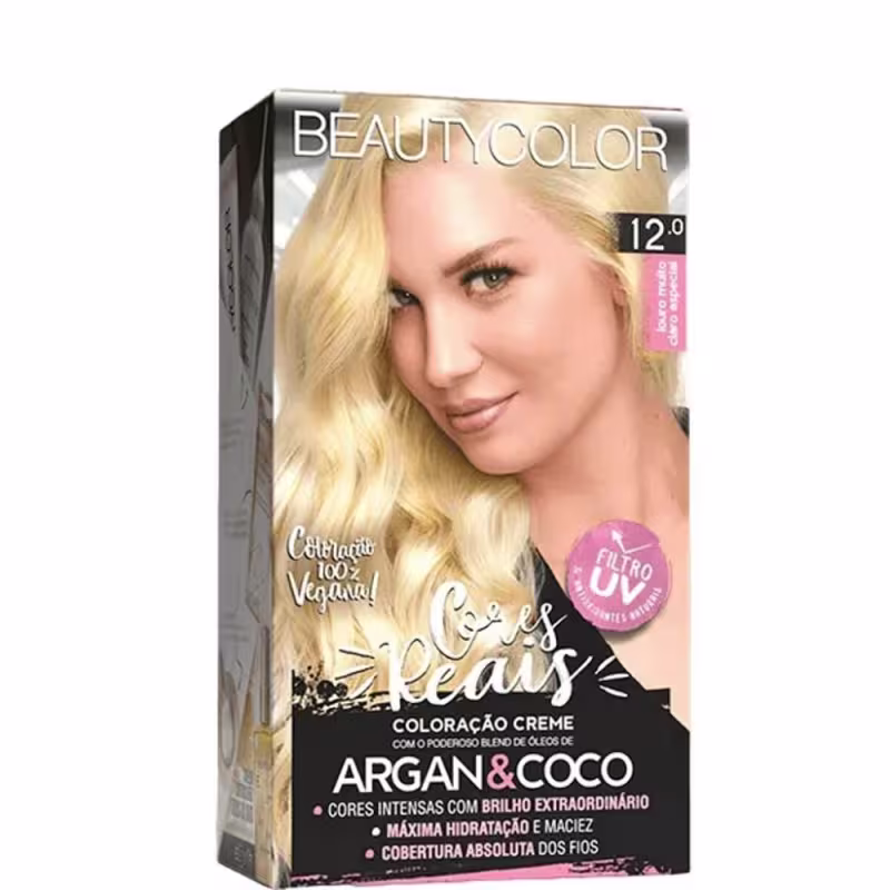 BeautyColor Coloração Permanente Kit 12.0 Louro Muito Claro Especial