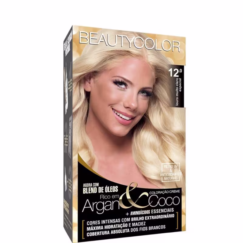 BeautyColor Coloração Permanente Kit 12.0 Louro Muito Claro Especial