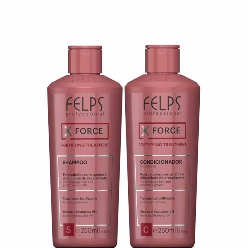 Felps XForce Shampoo e Condicionador Crescimento Capilar 2x250ml