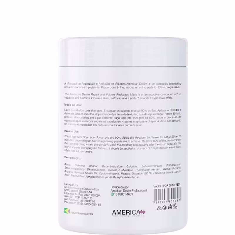 American Desire Repair Mask Reducer - Btx Capilar 1kg