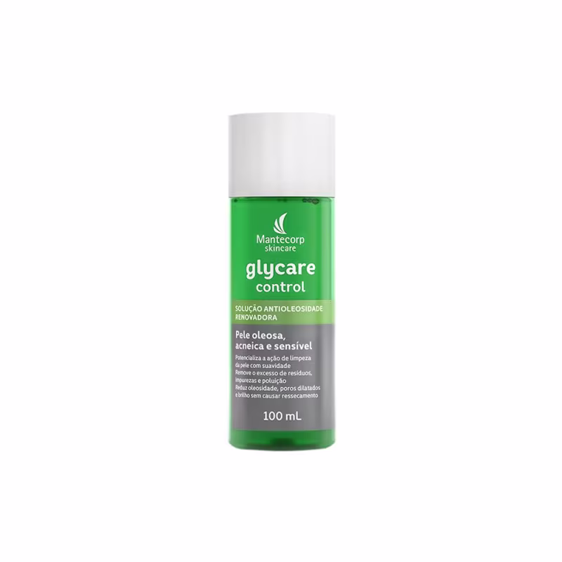 Kit Facial Mantecorp Glycare - Sabonete de Limpeza Profunda e Solução Antioleosidade e Sérum 30ml