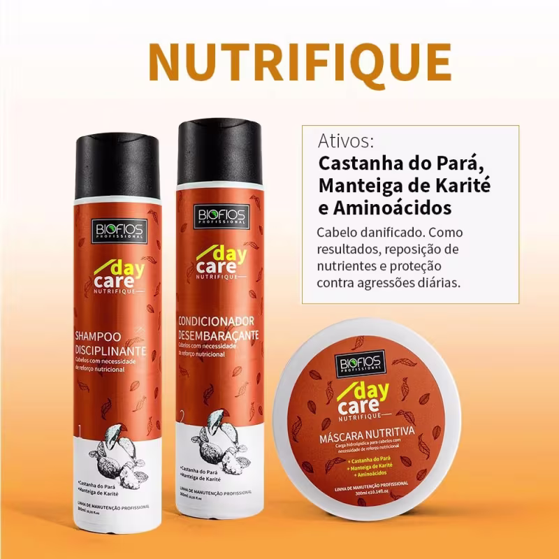 Kit Biofios Profissional Day Care Disciplinante Cronograma Capilar (4 Produtos)