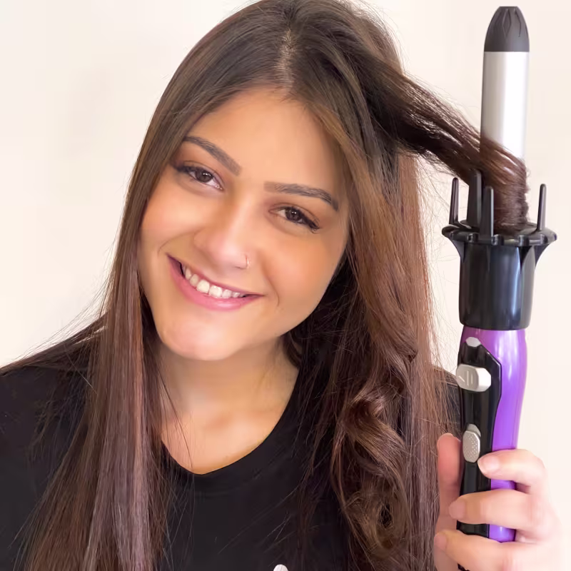 Kit Modelador de Cachos Automático Carol 28mm Bivolt  + Creme Protetor Térmico Cachos - Segredo Dela