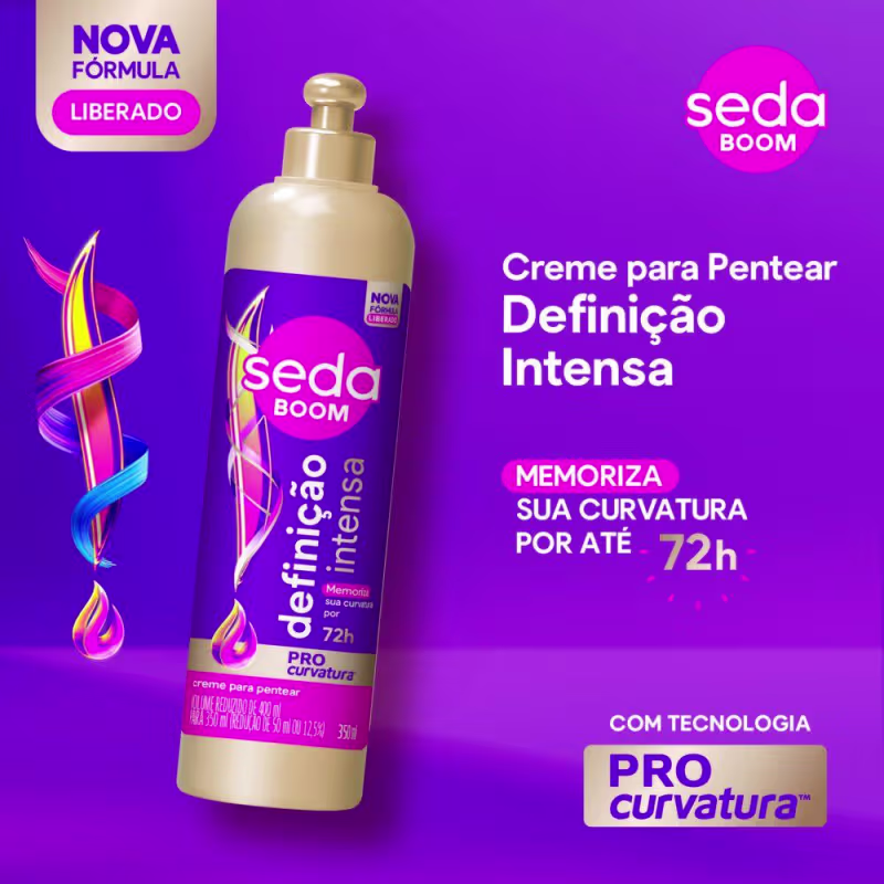 Creme para Pentear Seda Boom Definição Intensa 700ml