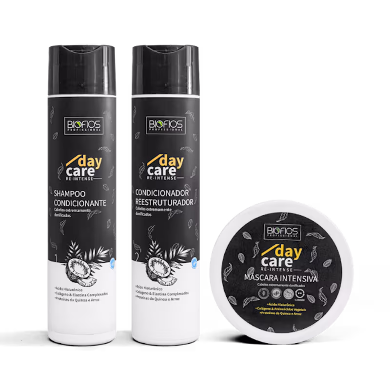 Kit Biofios Profissional Day Care Re-Intense (3 Produtos)