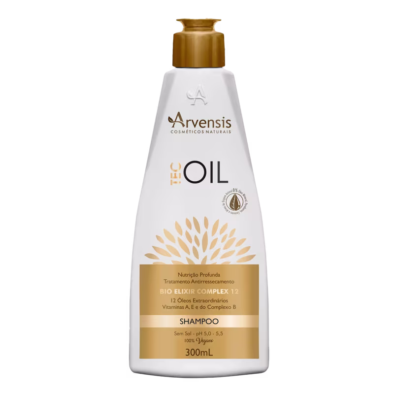 Arvensis Kit Tec Oil Nutrição Profunda e Avançada Shampoo + Condicionador + Máscara 250g + Oil 45ml