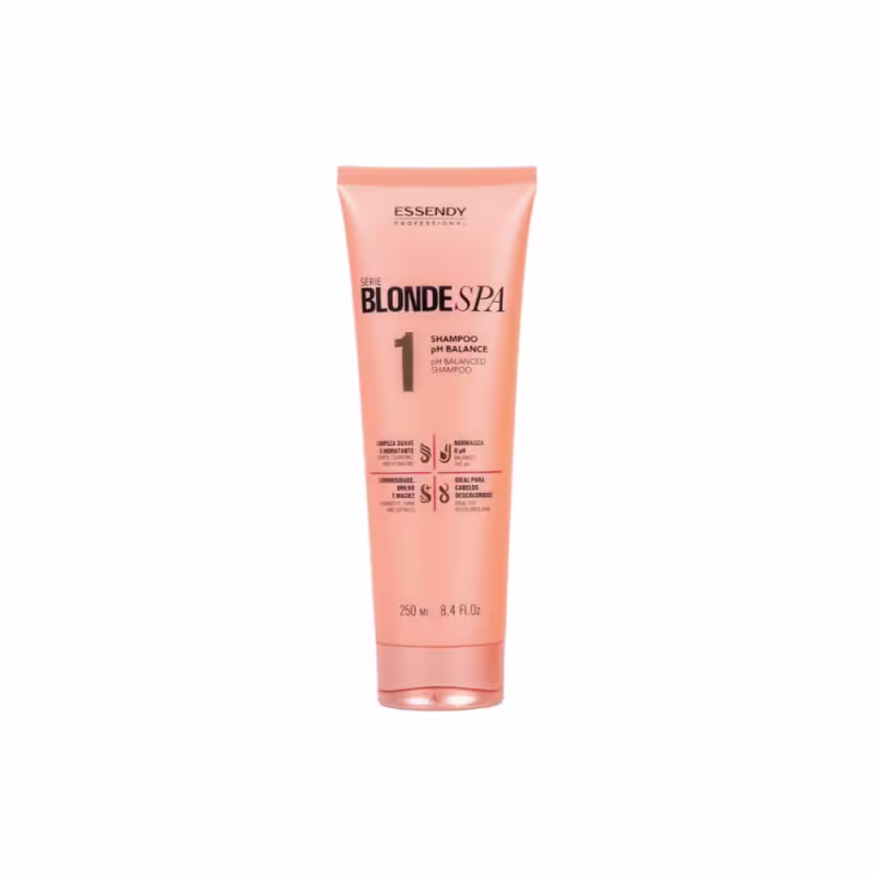 Kit Shampoo e Máscara Condicionante Cabelos Loiros e Mechas - Blonde Spa Essendy