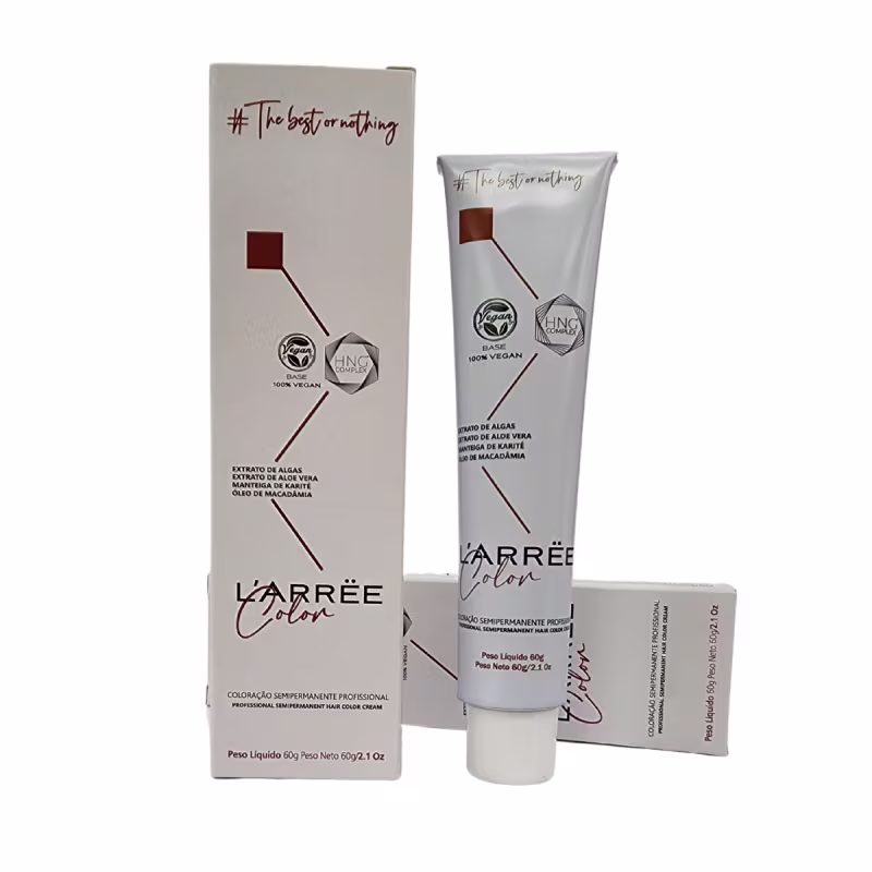 L'ARRËE Coloração Semi Permanente Sem Amônia 8.81 Louro Claro Pérola Acinzentado 60g