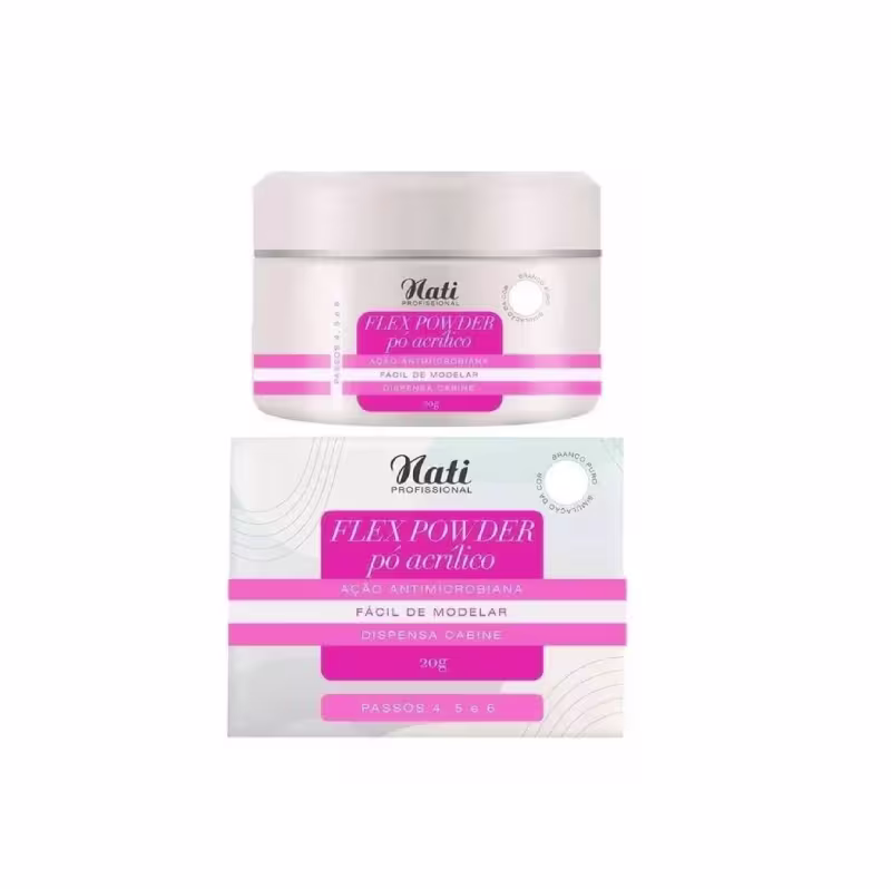 Flex Powder Pó Acrílico 20g BRANCO - Nati