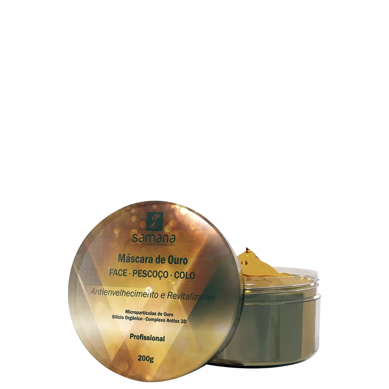 Máscara de Ouro Antienvelhecimento Revitalizante Samana 200g