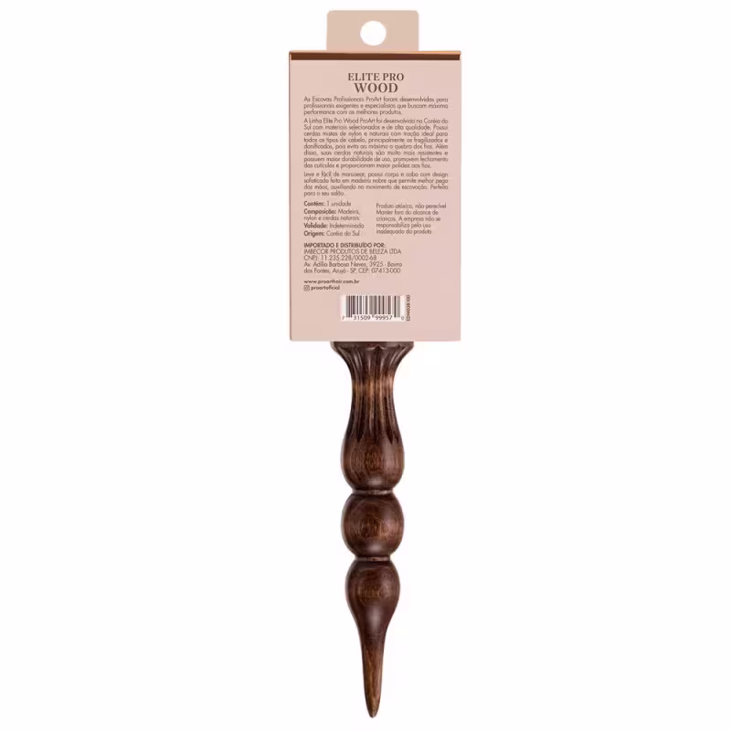 Escova de Cabelo Profissional Elite Pro Wood 32mm ProArt