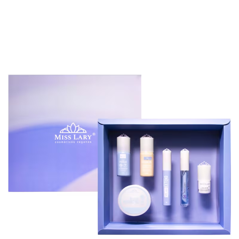 Kit Miss Lary ML.Skin Makeup Antiacne Base 03 + Pó 02 (6 Produtos)