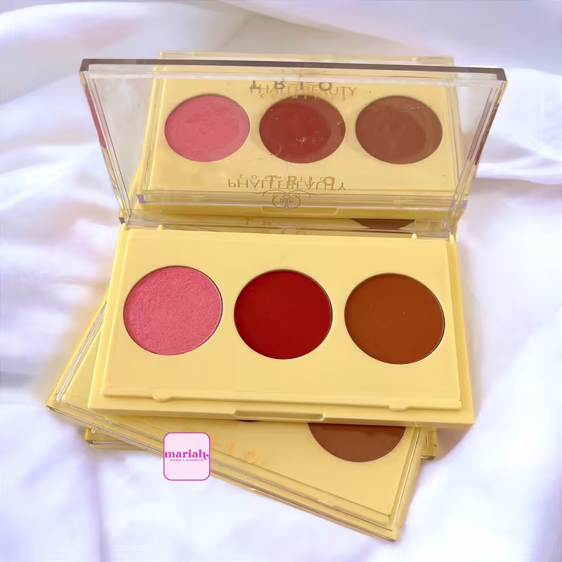 Paleta Trio Contorno, Blush e Iluminador - Phallebeauty