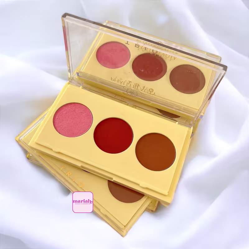Paleta Trio Contorno, Blush e Iluminador - Phallebeauty