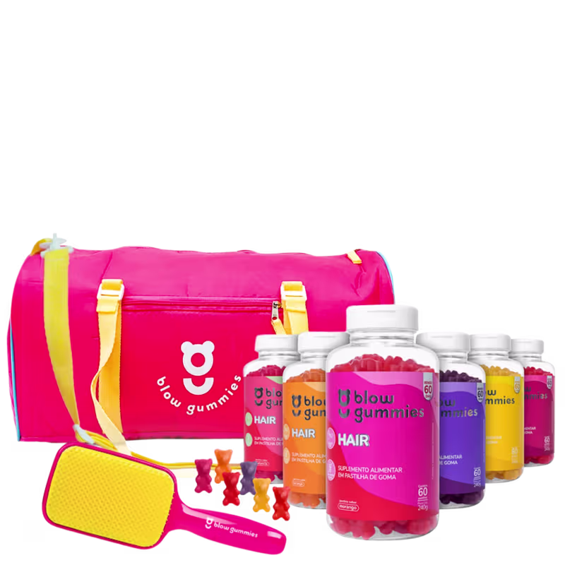 Blow Gummies Hair 360 Dias de Tratamento Todos Sabores