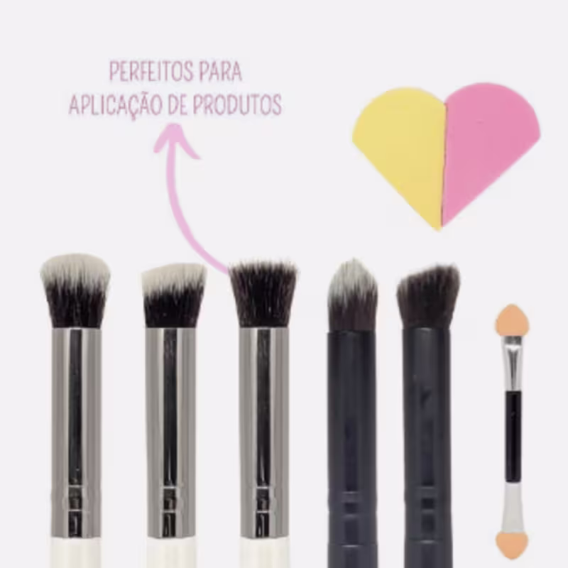Meily's Kit de Pincéis Com 10 Peças MKP-170