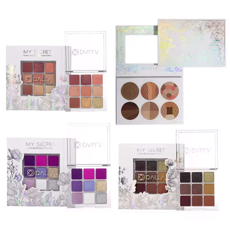Kit 4 Paletas Dalla  (3 paletas de sombra 1 Multifuncional)