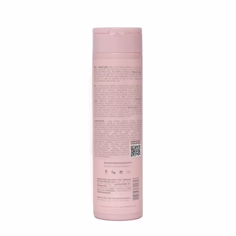 Kit Braé Glow Shine Shampoo 250ml + Condicionador 250ml + Ativador de Brilho 200ml