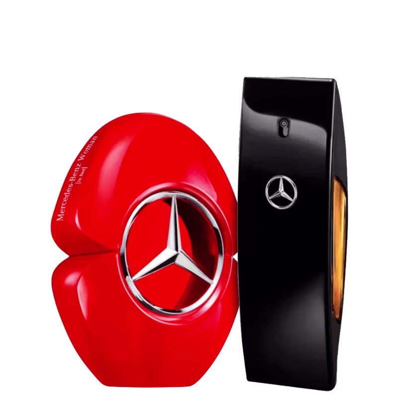 Kit Unissex Mercedes-Benz Club Black 50ml e Women in Red 60ml