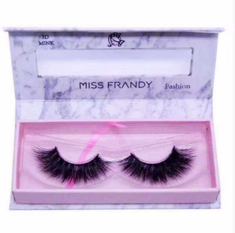Cilios Postiços Mink 6d Miss Frandy Modelo C18-0405 Original
