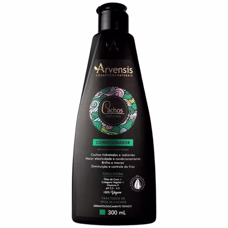 Kit Arvensis Crespíssimos Shampoo Condicionador 2x300ml Ativador e Mascara