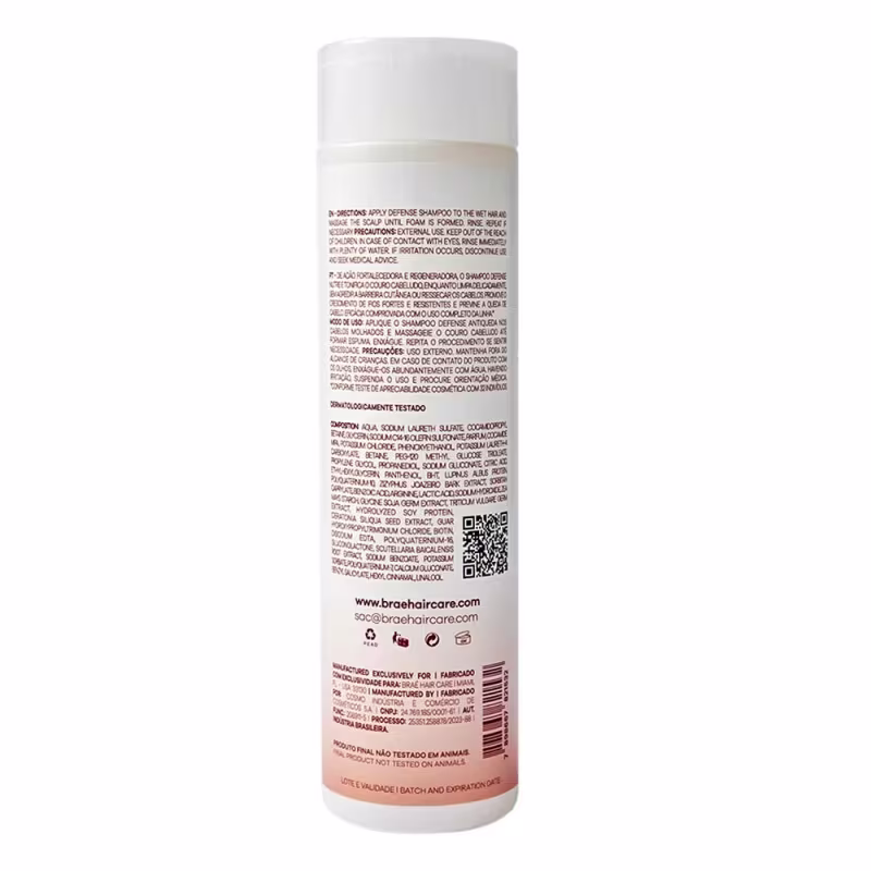 Kit Braé Defense Shampoo + Condicionador + Tônico Antiqueda