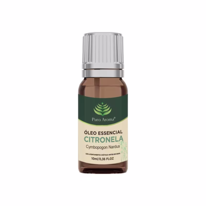 Óleo Essencial Citronela 10ml PURO AROMA