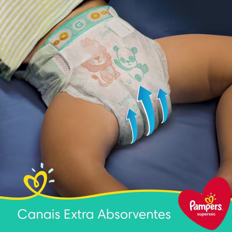 Fralda Pampers Supersec XXG 34 unidades