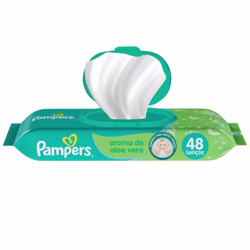 Lenços Umedecidos Pampers Aloe Vera 576un