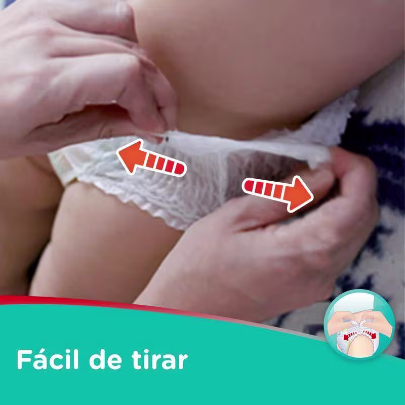 Kit 3 Fraldas Pampers Pants Ajuste Total Mega Tamanho G 36 Unidades
