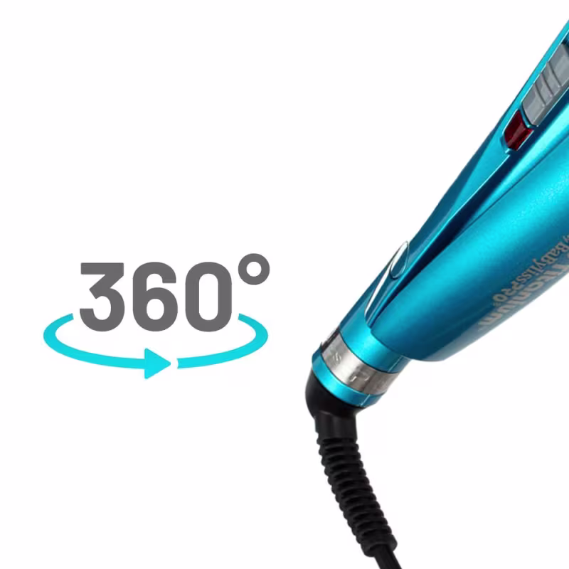 Modelador de Cachos Babyliss Pro Miracurl Nano Titanium. Cabo giratório de 360º