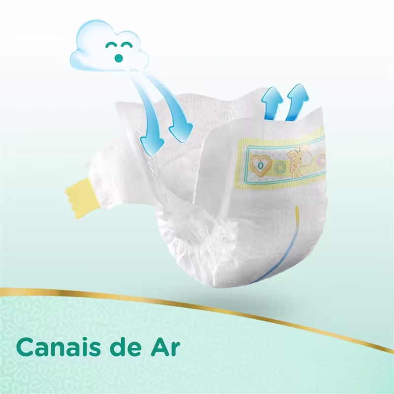 Kit Fralda Pampers Premium Care Recém Nascido Plus com 80 unidades - 3 à 6Kg
