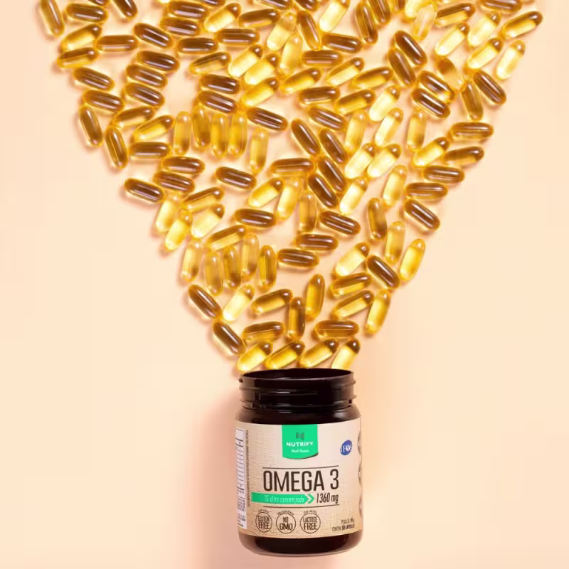 Suplemento Alimentar Nutrify Ômega 3 TG Ultraconcentrado 1360mg (120 Cápsulas).
